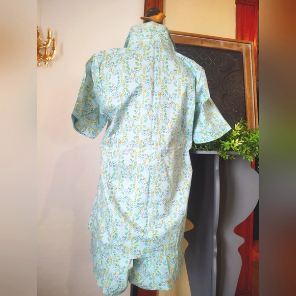 🐦 Bird•PJs~Poplin-Cotton, 2 PC Pajama Set~ Shorts & Top - Picture 9 of 9